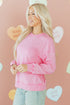 Vintage Wash Drop Shoulder Ribbed Crew Neck Sweatshirt