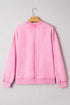 Vintage Wash Drop Shoulder Ribbed Crew Neck Sweatshirt