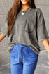 Vintage Wash Half Sleeve Cotton Boyfriend T Shirt