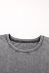 Vintage Wash Half Sleeve Cotton Boyfriend T Shirt
