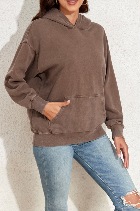Vintage Wash Kangaroo Pocket Hoodie
