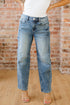 Vintage Washed Denim Seam Detail Shift Jeans