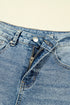 Vintage Washed Denim Seam Detail Shift Jeans