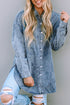 Vintage Washed Distressed Cotton Denim Chest Pocket Shirt