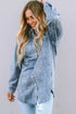 Vintage Washed Distressed Cotton Denim Chest Pocket Shirt