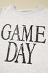 Vintage Washed GAME DAY Graphic Baggy Sweatshirt