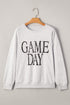 Vintage Washed GAME DAY Graphic Baggy Sweatshirt