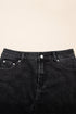 Vintage Washed Ripped Raw Hem Denim Mini Skirt