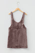 Vintage Washed Western V Neck Denim Suspender Mini Dress
