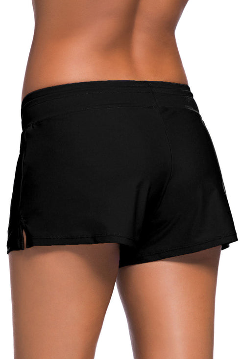 Violet Strap Trim Swim Boardshort