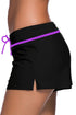 Violet Strap Trim Swim Boardshort