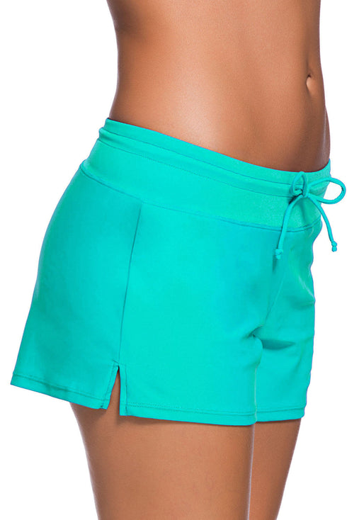 Violet Strap Trim Swim Boardshort
