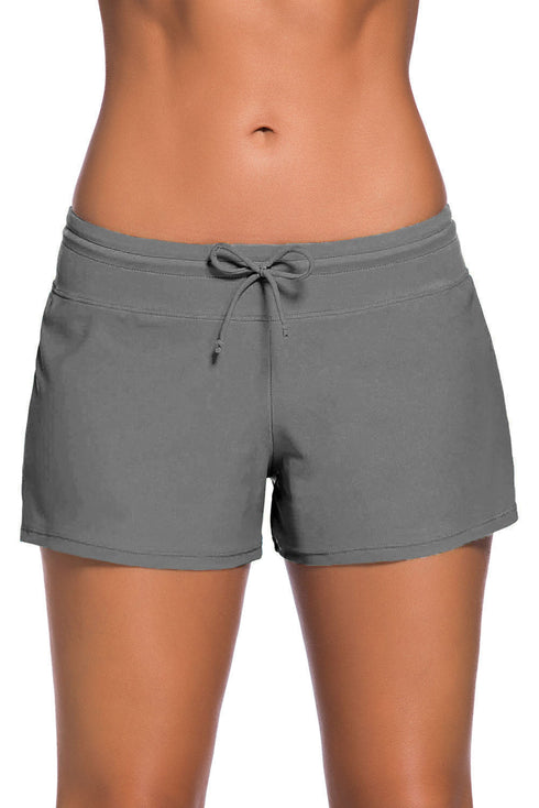 Violet Strap Trim Swim Boardshort