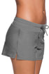 Violet Strap Trim Swim Boardshort