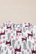 Viscose Button Front Long Sleeve Wide Leg Pajama Set