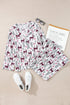 Viscose Button Front Long Sleeve Wide Leg Pajama Set