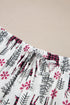 Viscose Button Front Long Sleeve Wide Leg Pajama Set