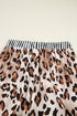 Viscose Leopard Print Contrast Edge Pajama Set
