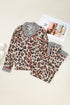 Viscose Leopard Print Contrast Edge Pajama Set