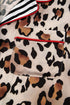 Viscose Leopard Print Contrast Edge Pajama Set
