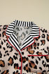 Viscose Leopard Print Contrast Edge Pajama Set