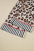 Viscose Leopard Print Contrast Edge Pajama Set