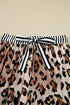 Viscose Leopard Print Contrast Edge Pajama Set