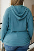 Viscose Ribbed Drop Shoulder Long Sleeve Top