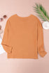 Waffle Knit Button Henley Long Sleeve Top