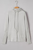 Waffle Knit Cowl Neck Drawstring Pullover Tunic