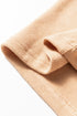 Waffle Knit Drop Shoulder Button Placket Thermal Top