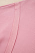 Waffle Knit Exposed Seam Long Sleeve Tunic Top