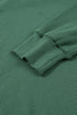 Waffle Knit Exposed Seam Split Hem Pullover Top