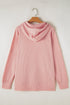 Waffle Knit Fleece Lined High Low Oversized Hoodie