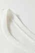 Waffle Knit Long Sleeve Textured Rounded Hem Casual Top