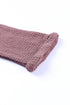 Waffle Knit Loose Fit V Neck Long Sleeve Top