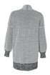 Waffle Knit Open Front Drop Shoulder Cardigan
