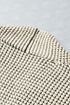 Waffle Knit Open Front Drop Shoulder Cardigan