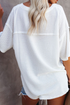 Waffle Knit Patriotic Bow Boots Graphic V Neck Tee