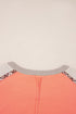 Waffle Knit Plaid Floral Patchwork Bracelet Sleeve Top