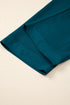 Waffle Knit Raw Edge Patchwork Wide Leg Pant Set