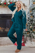 Waffle Knit Raw Edge Patchwork Wide Leg Pant Set