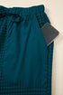 Waffle Knit Raw Edge Patchwork Wide Leg Pant Set