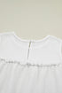 Waffle Knit Ruffled Tiered Sleeveless Tank Top