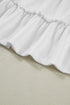 Waffle Knit Ruffled Tiered Sleeveless Tank Top