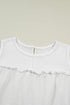 Waffle Knit Ruffled Tiered Sleeveless Tank Top