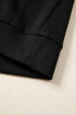 Waffle Knit Western Patchwork Button Flap Polo Top
