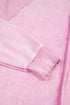 Waffle Texture Exposed Seam Long Sleeve Pullover Top