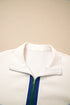 Waffle Texture Half Zip Collared Pullover Top