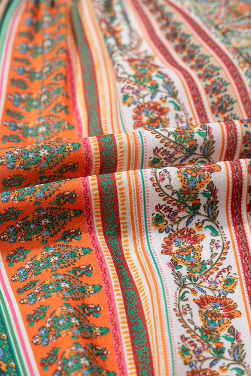 Wanderlust Heart Floral Print Ruffle Tiered Mini Dress